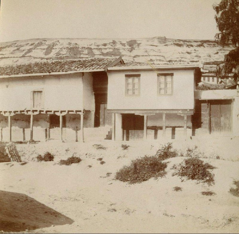 Бахчисарай, 1910 год: старые крымскотатарские дома